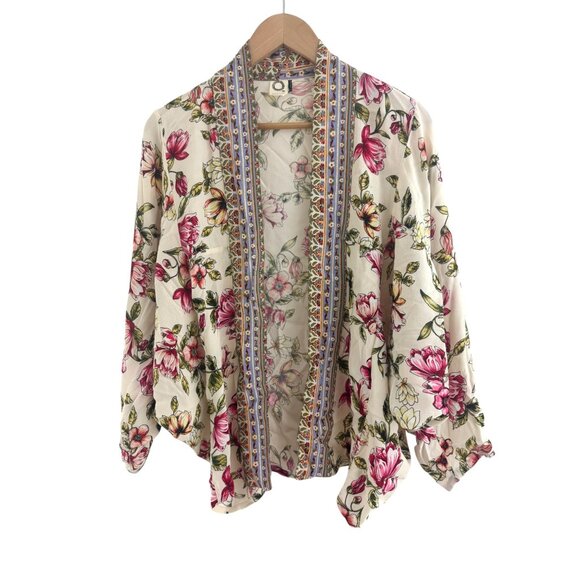 Anthropologie Akemi + Kin Idalia Kimono One Size Floral Dolman Bohemian Boho - Picture 13 of 13
